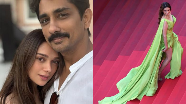 Entertainment News | Siddharth Can't Stop Gushing over Aditi Rao Hydari's 2026 Cannes Red Carpet Look