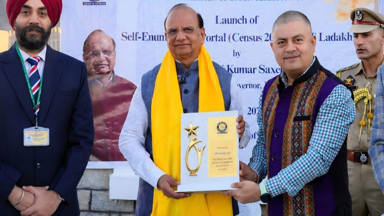India News | Ladakh LG Launches Self-enumeration Portal for Census 2027