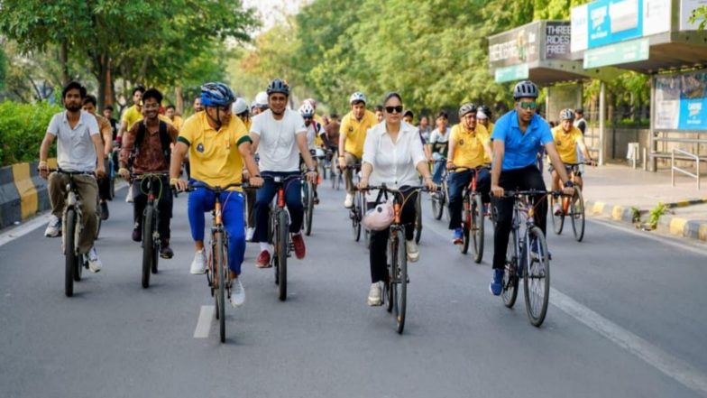 Sports News | Recreational Activities, Fun Sports Zone Adorn 74th Edition of Fit India Sundays on Cycle