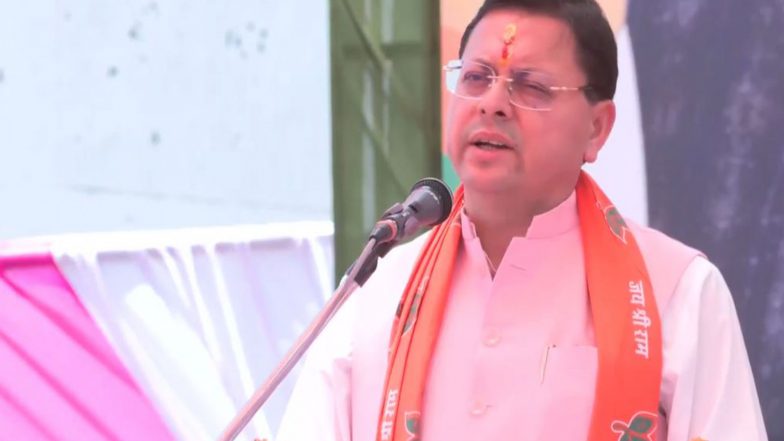 India News | Uttarakhand CM Lays Foundation Stone for Shaktigarh-SIDCUL Bridge in Udham Singh Nagar