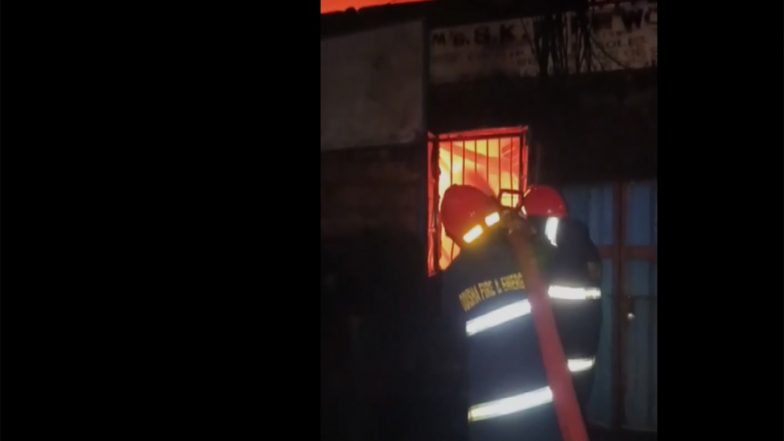 India News | Odisha: Massive Fire Rages at Tyre Workshop-cum-depot in Bhubaneswar