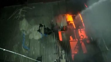 India News | Massive Fire Breaks out at Ashok Mill Compound in Mumbai's Dharavi; No Injuries Reported