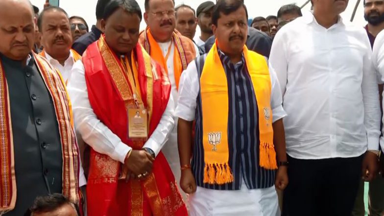 India News | Odisha: BJP Chief Nitin Nabin Hoists 100-foot National Flag in Bhubaneswar