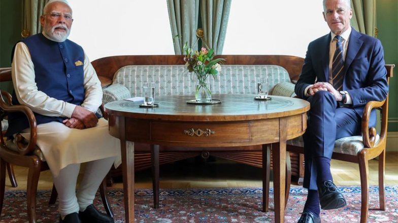 World News | PM Modi, Norway's Støre Agree to Double Trade by 2030, Back UNSC Reform, Elevate Ties to Green Strategic Partnership