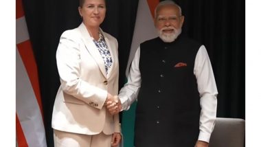 World News | PM Modi Holds Bilateral Meeting with Danish Counterpart Mette Frederiksen of 3rd India-Nordic Summit