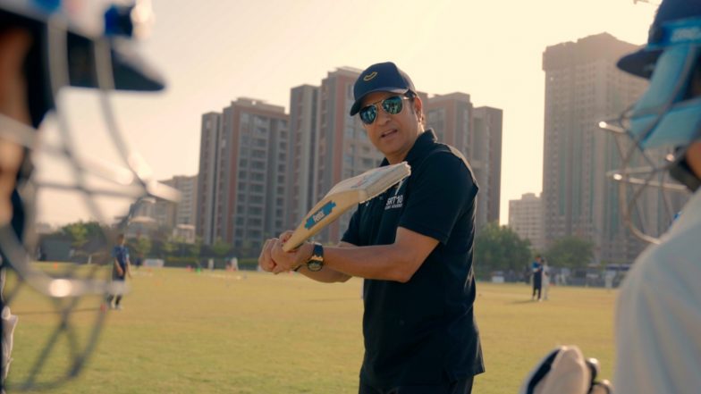Sports News | Young Athletes Share Field with Sachin Tendulkar During Special Visit to SRT10 Altevol Sports Academy