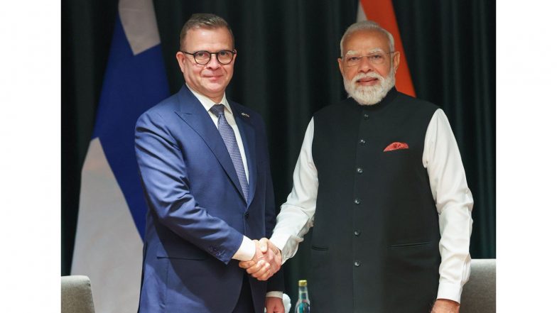 World News | PM Modi, Finnish Counterpart Hold Talks on Doubling Trade by 2030, Digital Ties; Announce Joint Hosting of World Circular Economy Forum in Sept