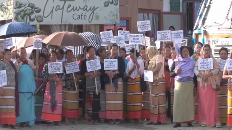 India News | Mass Rally in Manipur Demands Immediate Release of Six Naga Hostages