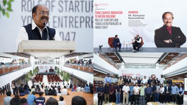 Business News | Ramanan Ramanathan, First Mission Director, Atal Innovation Mission, Applauds Entrepreneurial and Innovation Culture at Galgotias University