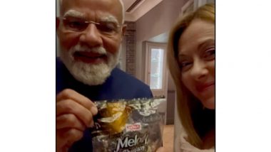 World News | PM Modi's Gifts 'Melody' Toffees to Italian PM Meloni in Sweet Gesture