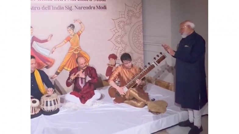 World News | 'Indian Music is Getting Very Popular': PM Modi Highlights Cultural Performances by Italian Artists in Rome