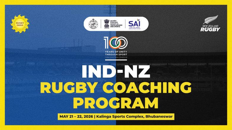 Sports News | India-New Zealand Mark 100 Years of Sporting Ties with Expert Rugby Coaching Programme