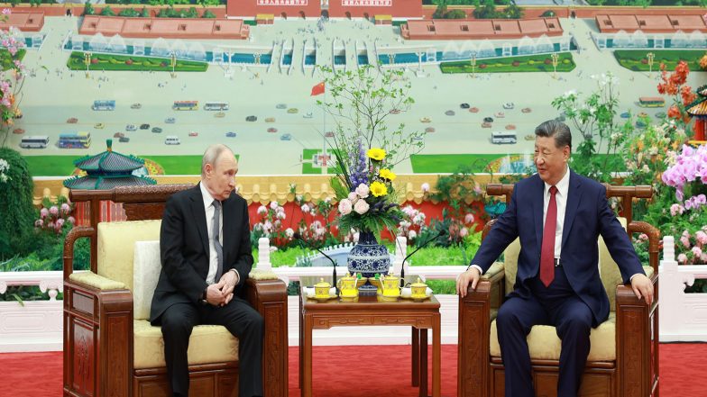 World News | Amid Global Uncertainty, Xi Jinping, Vladimir Putin Call for International Fairness; Oppose Unilateralism, 'bullying'