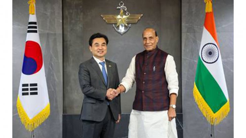 World News | India, South Korea Sign Agreements for Cooperation in Defence Cyber, Training & UN Peacekeeping Domains
