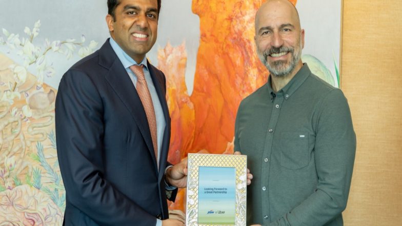 Business News | JSW Group Partners with Uber to Develop and Deploy EVs in India