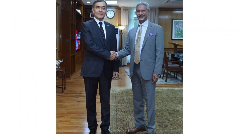 World News | EAM Meets SCO Secretary General Yermekbayev, Discusses Regional Issues