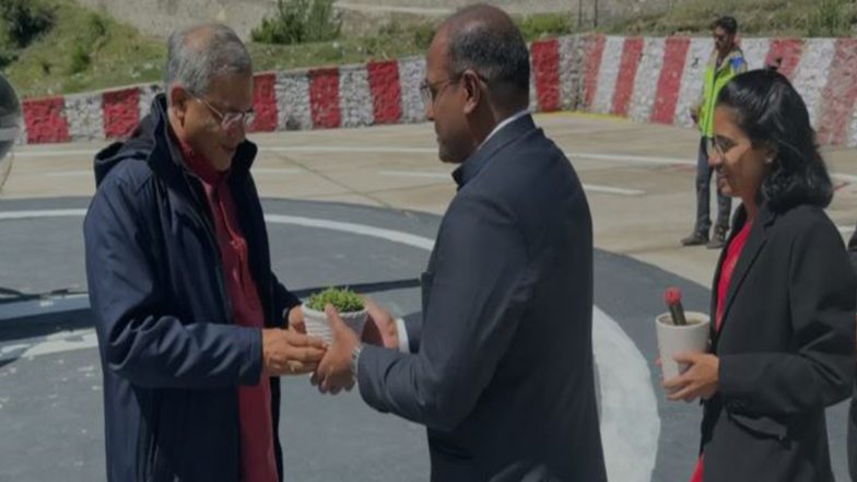 India News | CEC Gyanesh Kumar Reviews Border Polling Booths in Uttarkashi, Inspects SIR Preparedness in Harsil