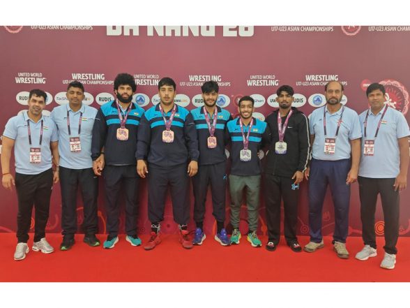 Sports News | U23 Asian Championships: India Secure Five Greco-Roman Medals; Suraj and Sagar Win Silver