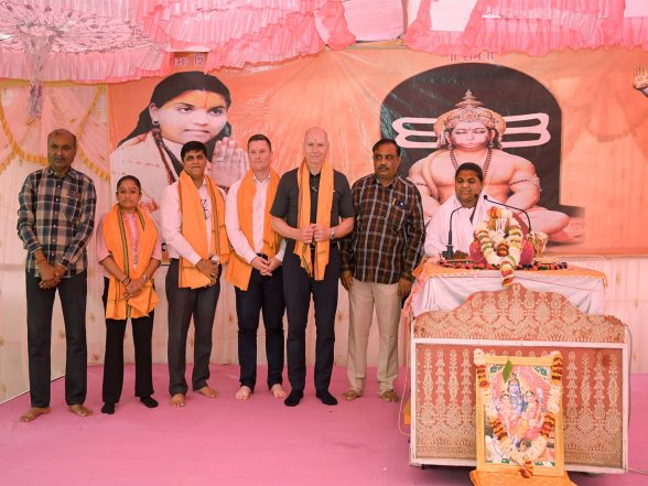 World News | Cultural Diplomacy: German Delegation Attends Shiv Mahapuran Katha in Gujarat