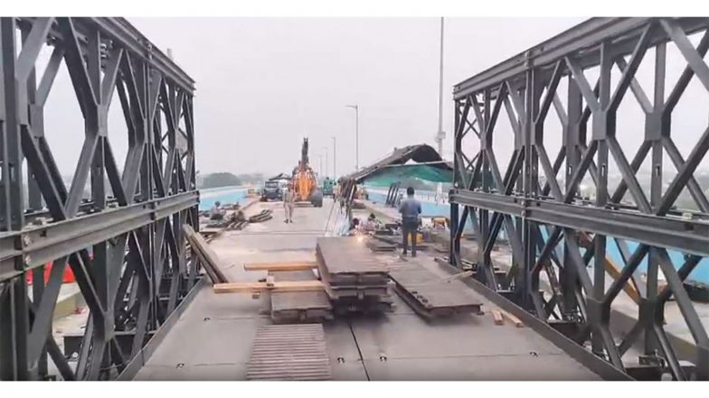 India News | Bihar: Bailey Bridge Work on Vikramshila Setu Nears Completion
