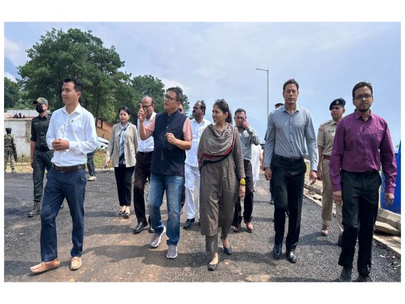 Sports News | MOS Sports Raksha Khadse Reviews Progress of National Sports University Campus and Interacts with Athletes in Imphal