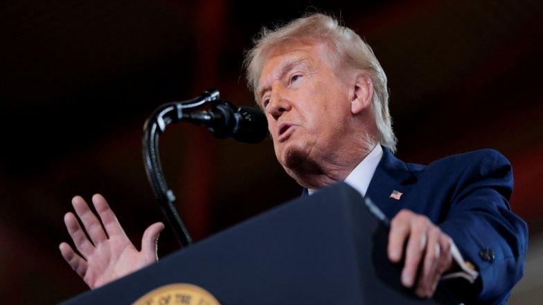 World News | Trump Moves Cabinet Meeting to White House Due to Bad Weather, Postpones Camp David Trip