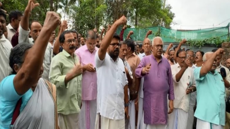 India News | CPI(M) Workers Protest in Kannur Following ED Raid on Pinarayi Vijayan's Residence