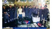 India News | Indian Coast Guard Conducts Anti-smuggling Operation off Mundra Coast in Gujarat