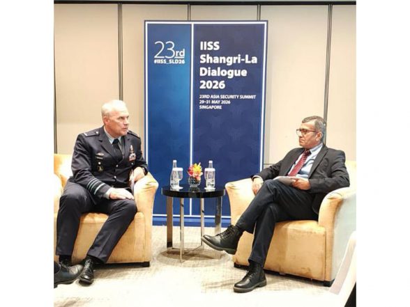 World News | Defence Secretary Rajesh Kumar Singh Holds Talks with Dutch Military Chief on Defence Cooperation at Shangri-La Dialogue