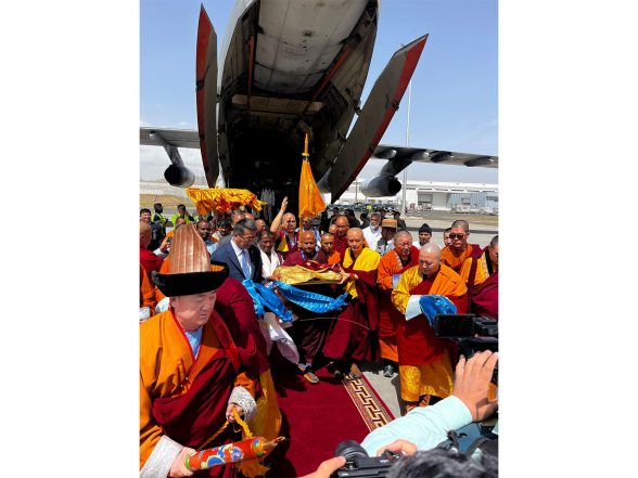 World News | India Transfers Sacred Relics of Lord Buddha to Mongolia for 10-day Public Exposition