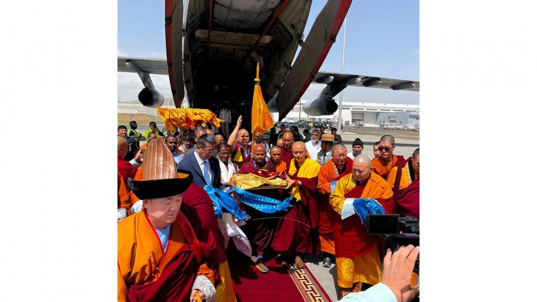 World News | India Transfers Sacred Relics of Lord Buddha to Mongolia for 10-day Public Exposition