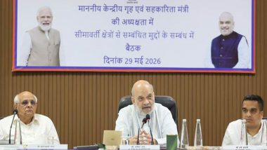 Amit Shah Chairs Meeting on Border-Related Issues in Gujarat&rsquo;s Bhuj, Says Zero-Tolerance Approach Adopted Towards All Unauthorised Encroachments