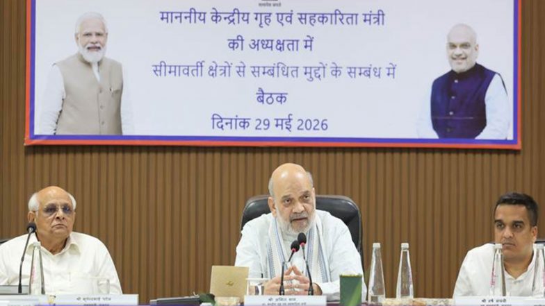 India News | Amit Shah Chairs Meeting on Border-related Issues in Gujarat'sBhuj, Says Zero-tolerance Approach Adopted Towards All Unauthorised Encroachments