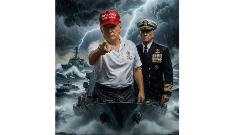 'Calm Before the Storm': Donald Trump Shares AI-Generated Image Warning Iran Amid Reports of Potential US Air Strike Discussions
