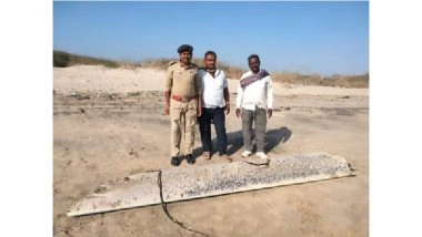 Gujarat: 10-Foot-Long Unclaimed Drone Wing Found on Kutch Coastline; Material Sent to IAF for Technical Analysis