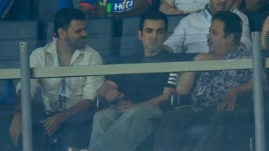 Gautam Gambhir Attends DC vs KKR IPL 2026 Match, India Head Coach Seen Alongside RP Singh and Rajeev Shukla (Watch Video)