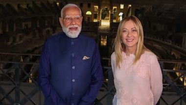 PM Modi in Italy: Prime Minister Narendra Modi, Italian Counterpart Giorgia Meloni Visit Iconic Colosseum After Dinner, Share Pictures