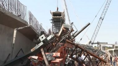 Hamirpur Bridge Collapse: 6 Dead As Under-Construction Slab Collapses Over Betwa River in Uttar Pradesh (Watch Videos)