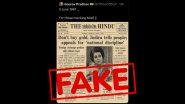 Did &lsquo;The Hindu&rsquo; Publish a &lsquo;Don&rsquo;t Buy Gold&rsquo; Appeal From Indira Gandhi in 1967? Here&rsquo;s the Fact Check of the Viral Photo
