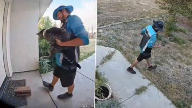 Amazon Driver Caught on Camera Walking Away With Family's Cat 'Junie' After Delivery; Video Goes Viral