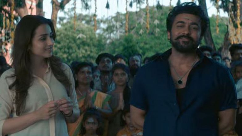 ‘Karuppu’ Trailer Out: Suriya Wields ‘Divine Power’, Trisha Krishnan Stuns As Lawyer (Watch Video)