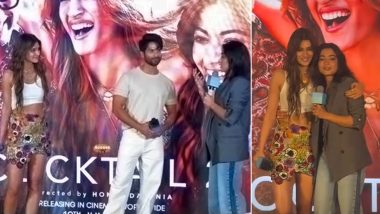 &lsquo;You&rsquo;re F**king Hot&rsquo;: Rashmika Mandanna Confesses Love for Kriti Sanon at &lsquo;Cocktail 2&rsquo; Event (Watch Video)