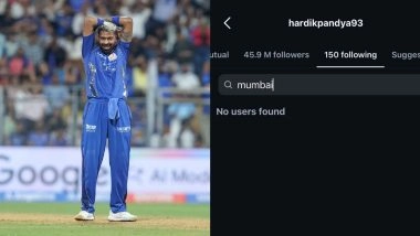 Hardik Pandya to Leave MI? Fans Claim Captain Unfollows Mumbai Indians On Instagram Amid IPL 2026