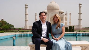 US Secretary of State Marco Rubio Visits Taj Mahal in Agra With Wife Jeanette D Rubio, Calls Monument &lsquo;Beautiful&rsquo; (Watch Video)