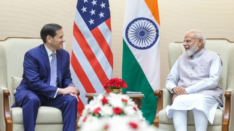 Marco Rubio Meets PM Narendra Modi in Delhi, Extends Invitation for Visit to White House on Behalf of President Donald Trump