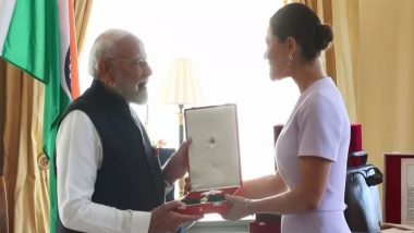 PM Narendra Modi Receives Sweden&rsquo;s &lsquo;Royal Order of the Polar Star Commander Grand Cross&rsquo;, His 31st International Honour (See Pics and Video)