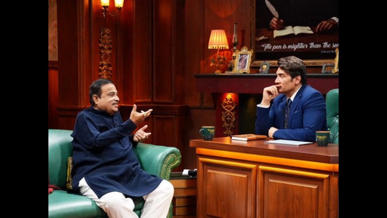 ‘Shekhar Tonite’ Premiere Episode 1 Features Nitin Gadkari in Candid Chat With Shekhar Suman, Minister Talks About How the Emergency Affected Him (Watch Full Video)