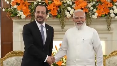 PM Narendra Modi, Cyprus President Nikos Christodoulides Hold Bilateral Talks in Delhi (Watch Videos)