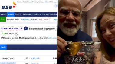 Modi, Meloni and Melody Candy: Parle Industries Shares Skyrocket After PM Narendra Modi Gifts &lsquo;Melody&rsquo; Toffees to Giorgia Meloni