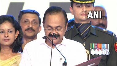 VD Satheesan Takes Oath as Chief Minister of Keralam at Central Stadium in Thiruvananthapuram (See Pic and Video)
